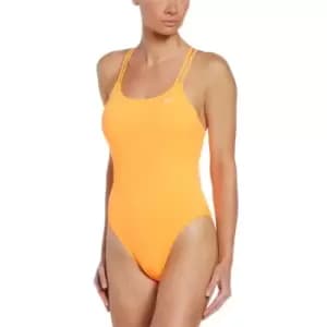 Nike Spider Back Swimsuit Womens - Orange