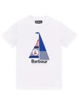 Barbour Boys Short Sleeve Sail T-Shirt - White