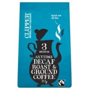 Clipper Fairtrade Organic Decaffeinated Style Roast & Ground 227g