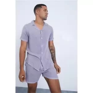 I Saw It First Dark Grey Revere Washed Viscose Shorts - Grey