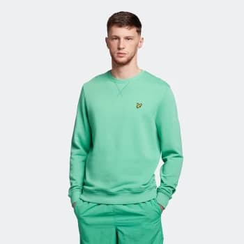 Mens Crew Neck Sweatshirt - Green Glaze - L
