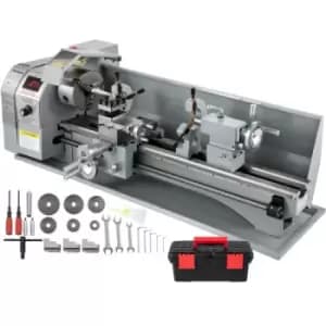 VEVOR Mini Metal Lathe Bench Top 8.7"x29.5" 750W for Turning 2250 RPM Metal Gear