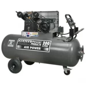 Sealey SAC3203B Compressor 200ltr Belt Drive 3hp with Front Contro...