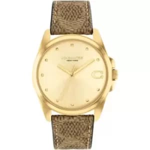 Ladies Coach Greyson IP Gold Watch
