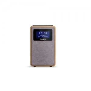 Philips TAR5005/10 radio Clock Digital Gray Wood