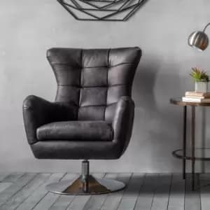 Hudson Living Bristol Antique Black Armchair