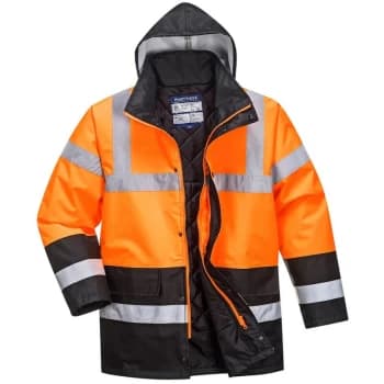 S467OBRM - sz M Hi-Vis Two Tone Traffic Jacket - Orange/Black - Portwest