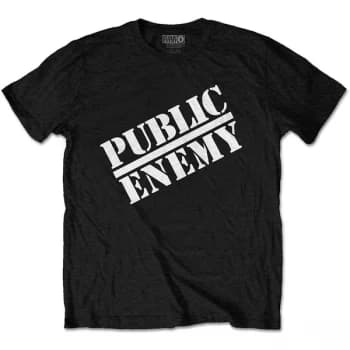 Public Enemy - Logo Unisex Medium T-Shirt - Black