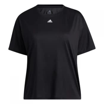 adidas Training 3-Stripes AEROREADY T-Shirt (Plus Size) W - Black