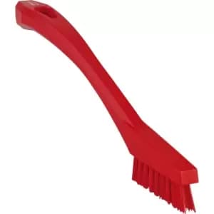 Vikan Detail brush, extra hard, pack of 10, red