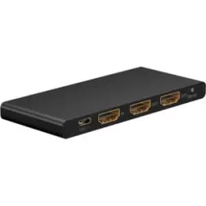 Goobay HDMI 2.0 Splitter 1 to 2 - Black