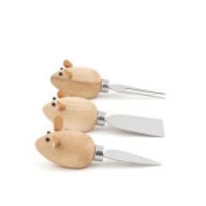 3 Blind Mice Cheese Knives