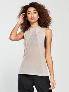 Nike Running Tailwind Cool Tank Top Beige Beige Size L Women