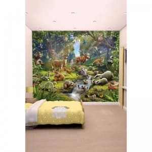 Animals of the Forest 12 Panel Wall Mural