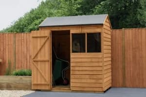 Forest Wooden 6 x 4ft Overlap Reverse Apex Shed