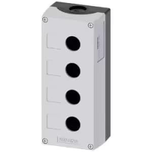 Siemens 3SU1804-0AA00-0AB1 Enclosure 4 installation slots (L x W x H) 194 x 85 x 64mm Blank Grey