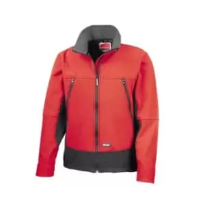 Result Mens Softshell Activity Waterproof Windproof Jacket (M) (Red/Black)