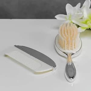 Bambino Baby Silver Plated Brush & Comb Set