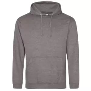 AWDis Mens Cosmic Blend Hoodie (Extra Small) (Grey/Black)