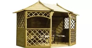 Rowlinson Sandringham Timber Gazebo 3940 x 3000 mm