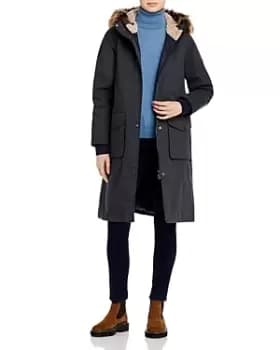 Barbour Leathes Faux Fur Hooded Parka