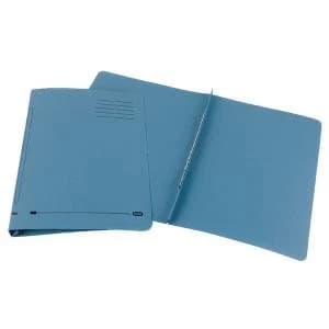 Elba Flat Bar File 20mm Capacity Foolscap Blue Pack of 25 100090154