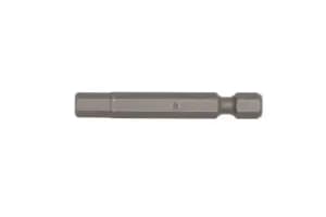 Teng Tools HEX5000603 6mm Hex Bit - 50mm Long - 1/4" Hex - Pack of 3