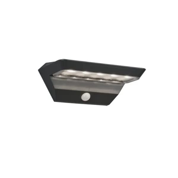 Mendoza Modern Outdoor Down Wall Lamp Anthracite 3000K IP44 with PIR