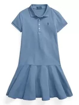 Ralph Lauren Girls Polo Shirt Dress - Blue Size 16 Years=Xl, Women