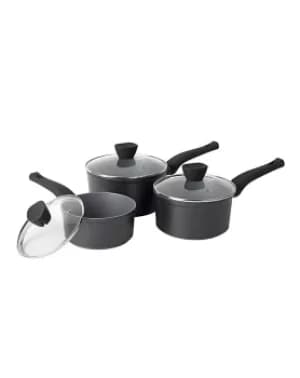 Russell Hobbs 3 Pearlised Saucepan set