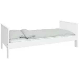 Alba Single Bed White - White