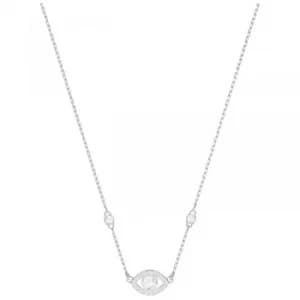 Ladies Swarovski Silver Plated Luckily Evil Eye Necklace