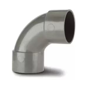 Polypipe - solvent weld swept bend 92.5DEG 40MM grey - Grey