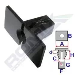 ROMIX Clip, trim-/protection strip 15509 1H0853947,1H0853947,1H0853947 1H0853947