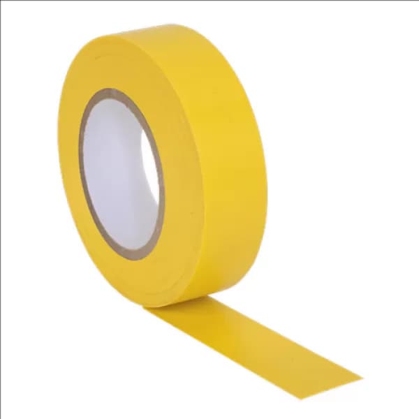 Genuine SEALEY ITYEL10 PVC Insulating Tape 19mm x 20mtr Yellow Pack of 10