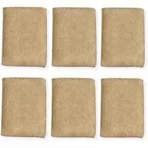 Antibacterial Bamboo Cleaning Sponges - Pack of 6 M&W - Natural