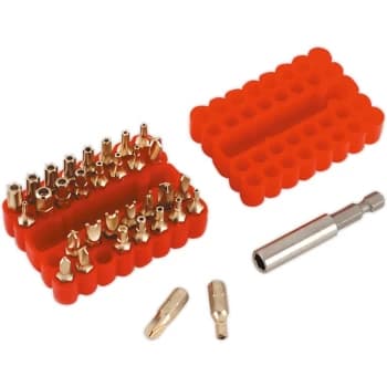 AK614 Security Bit & Magnetic Adaptor Set 33pc - Sealey