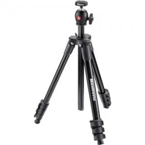 Manfrotto MKCOMPACTLT-BK Compact Light Tripod Kit - Black
