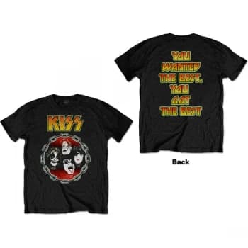 KISS - You Wanted The Best Unisex Large T-Shirt - Black