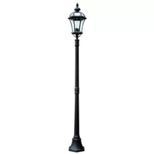 Ledbury 1 Light Outdoor Lamp Post Black IP44, E27