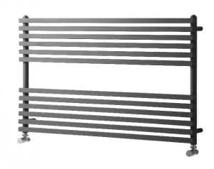 Wickes Invent Square Horizontal Designer Towel Radiator - Anthracite 600 x 1000 mm