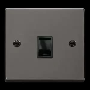 Click Scolmore Deco 1 Gang RJ11 Flush Socket - VPBN115BK