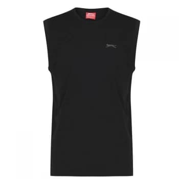 Slazenger Sleeveless T Shirt Mens - Black
