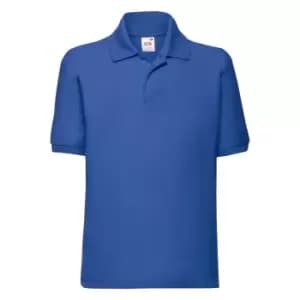 Fruit Of The Loom Childrens/Kids Unisex 65/35 Pique Polo Shirt (7-8) (Royal)