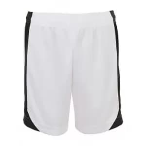 SOLS Mens Olimpico Football Shorts (L) (White/Black)