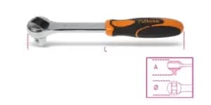 Beta Tools 920/55X 1/2" Sq Drive Reversible 72 Teeth Ratchet 009200895
