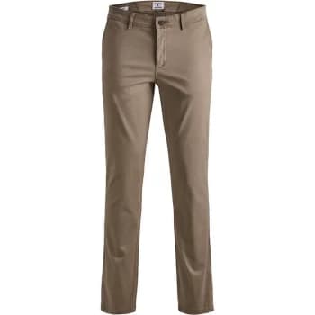 Jack and Jones Slim Stretch Chino Trousers - Brown