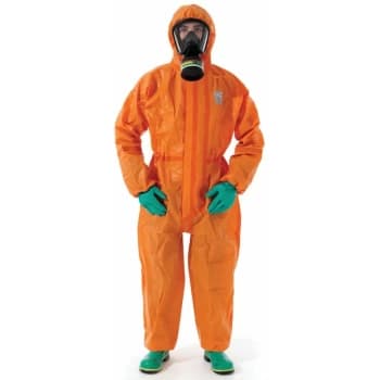 Microchem 5000 Orange Coveralls (L) - Ansell