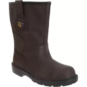 Grafters Mens Waterproof Safety Rigger Boots (11 UK) (Brown) - Brown