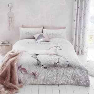 Catherine Lansfield Enchanted Unicorn Bedding Set - Double